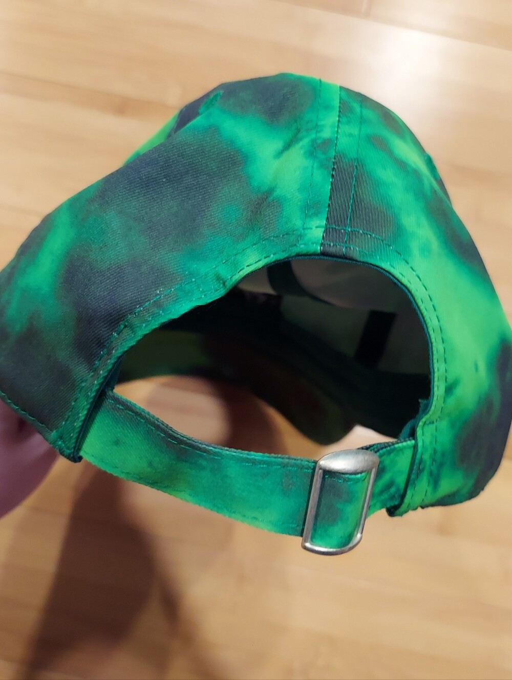 Spencer's Junji Ito Slug Girl Green & Black Tie Dye Dad Hat Baseball Hat - Picture 7 of 7